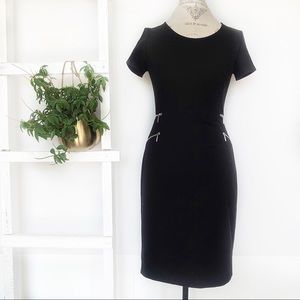 CLUB MONICO sheath dress with zipper detail